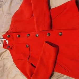 Orange coat from urban outfitters